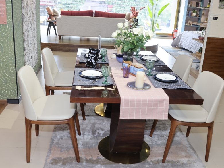 Solid Wood 6-Seater Dining Collection & Accent Seating